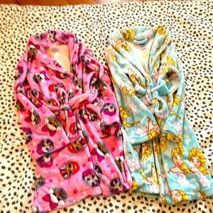 Girls Bath Robes Set of Two